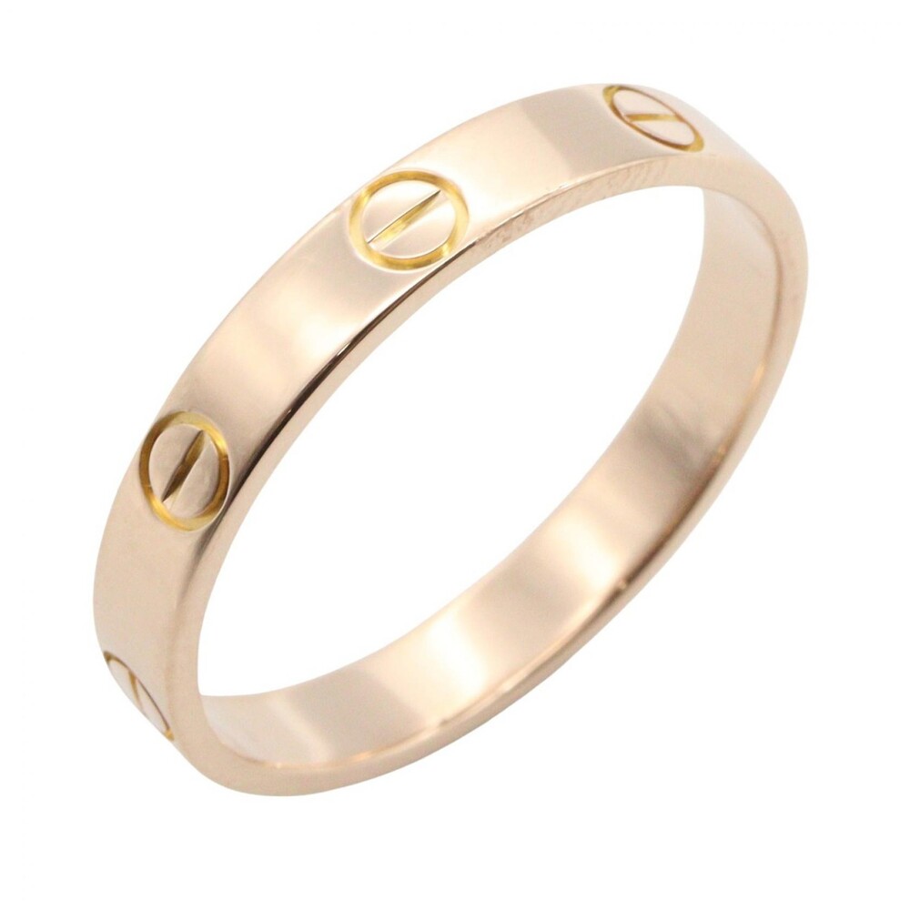 Cartier Mini Love Ring 18Kpg Pink Rose #282634C13B